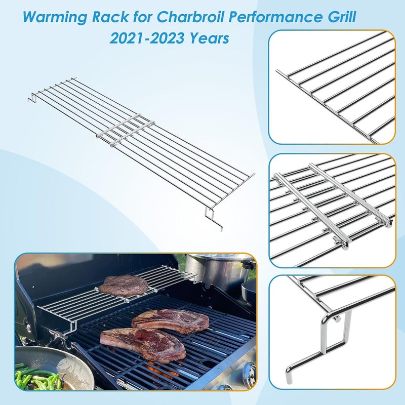 BBQration Adjustable Warming Rack Grill Parts for Charbroil Performance 3/4 Burner 463352521 463365021 463354021 463732623, Grill Swing Away Grid for Charbroil Grill Replacement Parts - Image 4